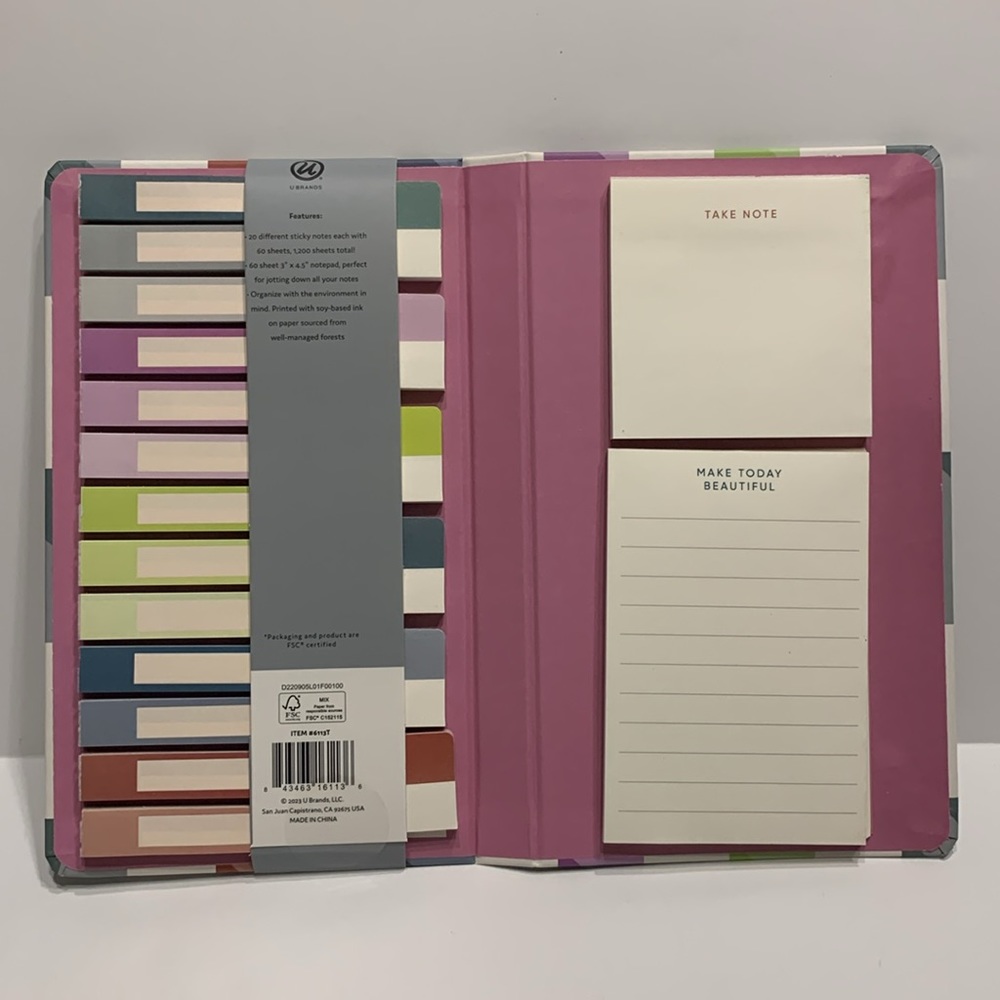 U Brands Geo Brights Collection Sticky Notes & Notepad Set - Picture 11 of 16